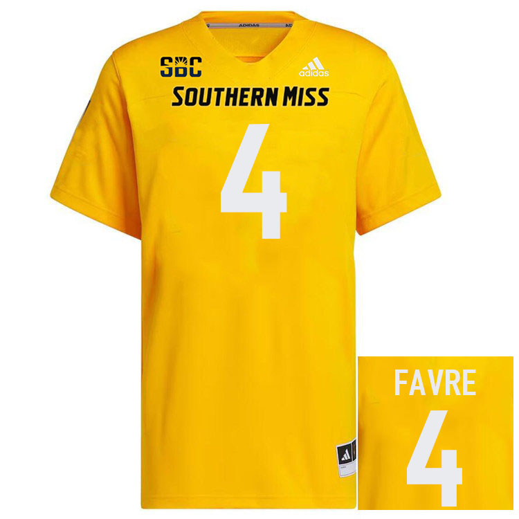 Southern Miss Golden Eagles #4 Brett Favre Jersey Football Uniforms-Gold